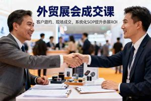 (16356期)外贸展会成交课,含目标制定、客户邀约、现场成交,系统化SOP提升参展ROI